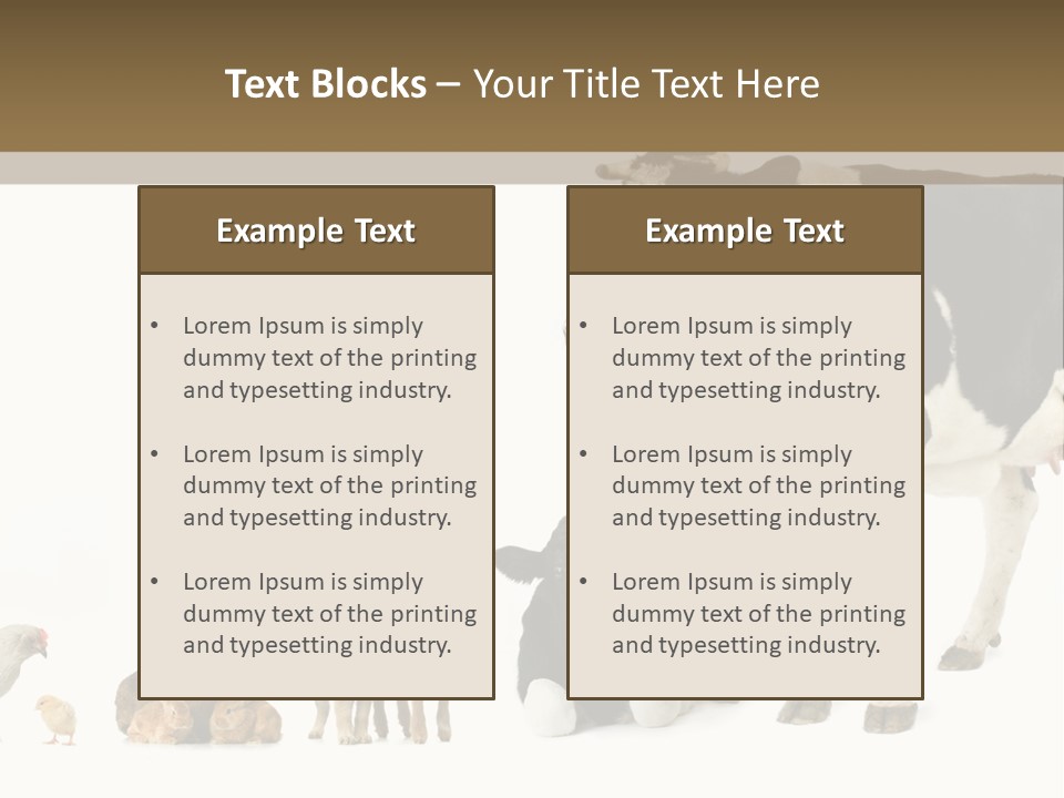 Animaux Animal De Ferme Mammif PowerPoint Template