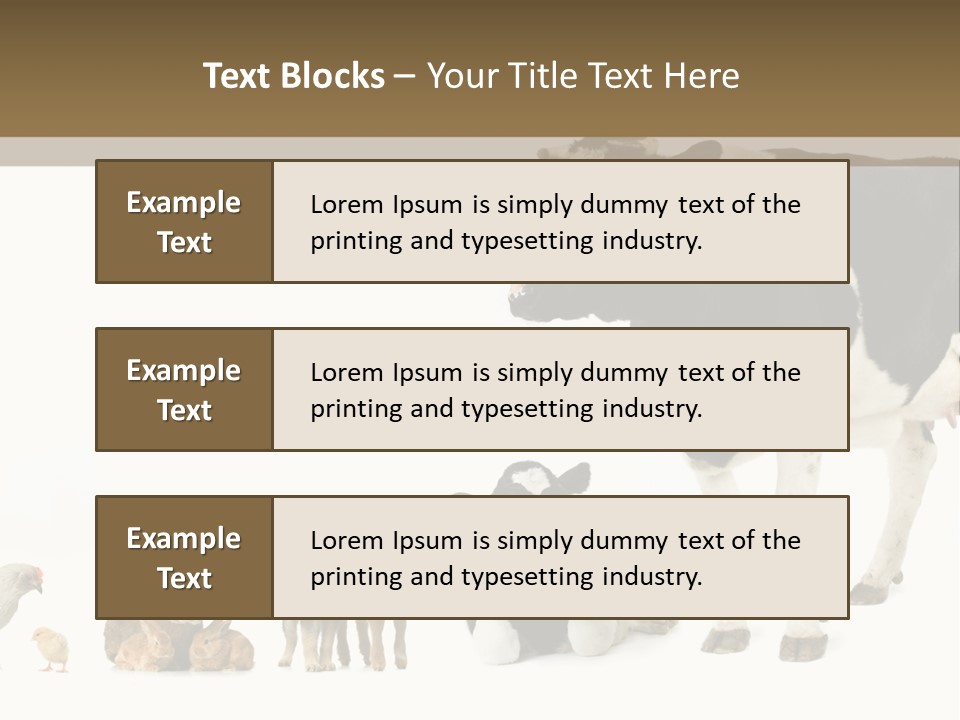 Animaux Animal De Ferme Mammif PowerPoint Template