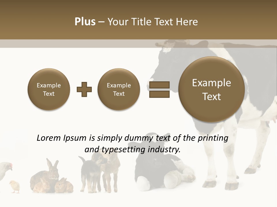 Animaux Animal De Ferme Mammif PowerPoint Template