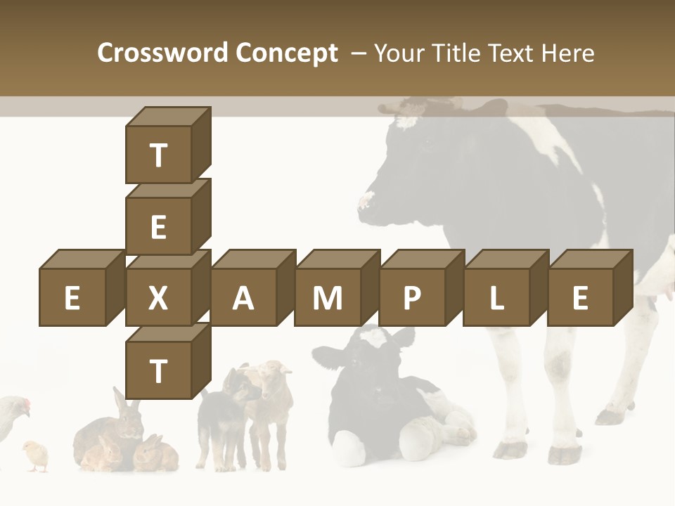 Animaux Animal De Ferme Mammif PowerPoint Template