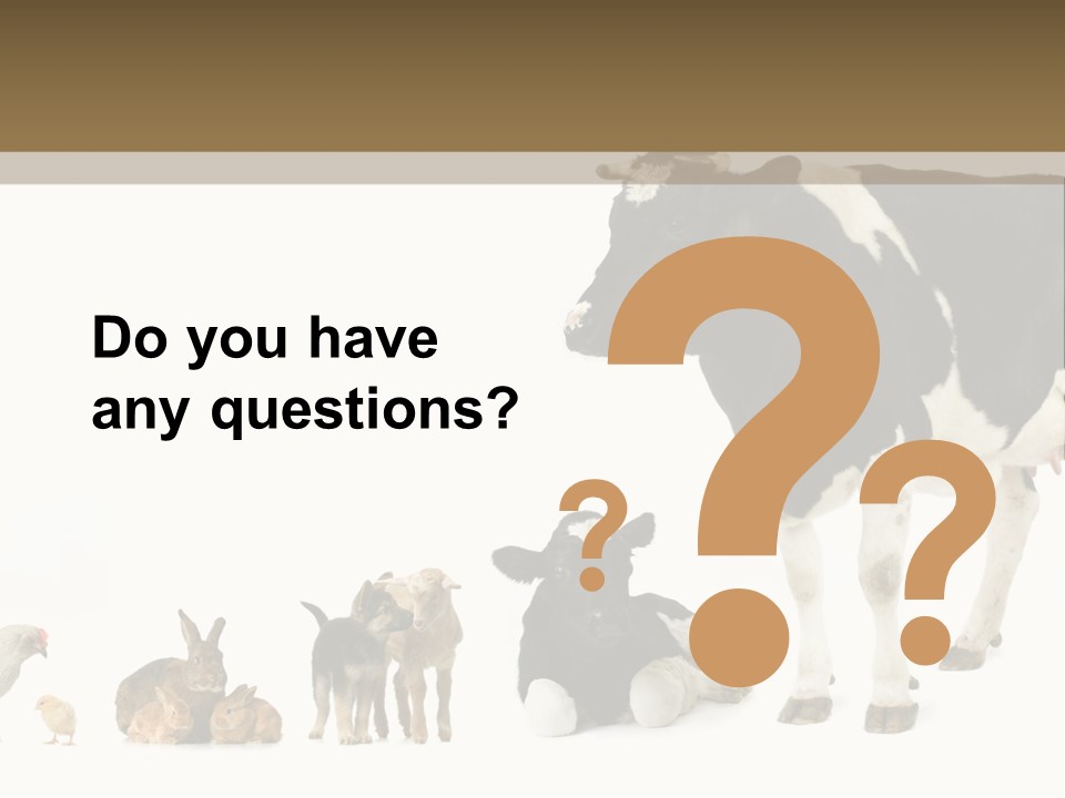 Animaux Animal De Ferme Mammif PowerPoint Template