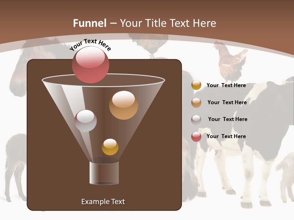 Togetherness Indoors Large Group Of Animals PowerPoint Template