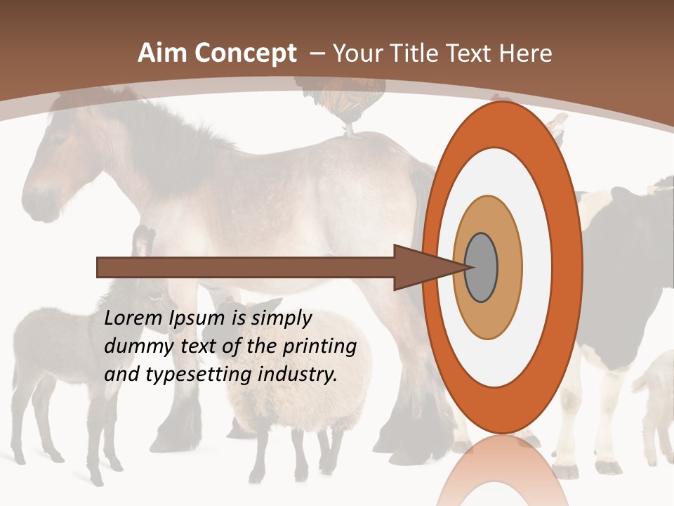 Togetherness Indoors Large Group Of Animals PowerPoint Template