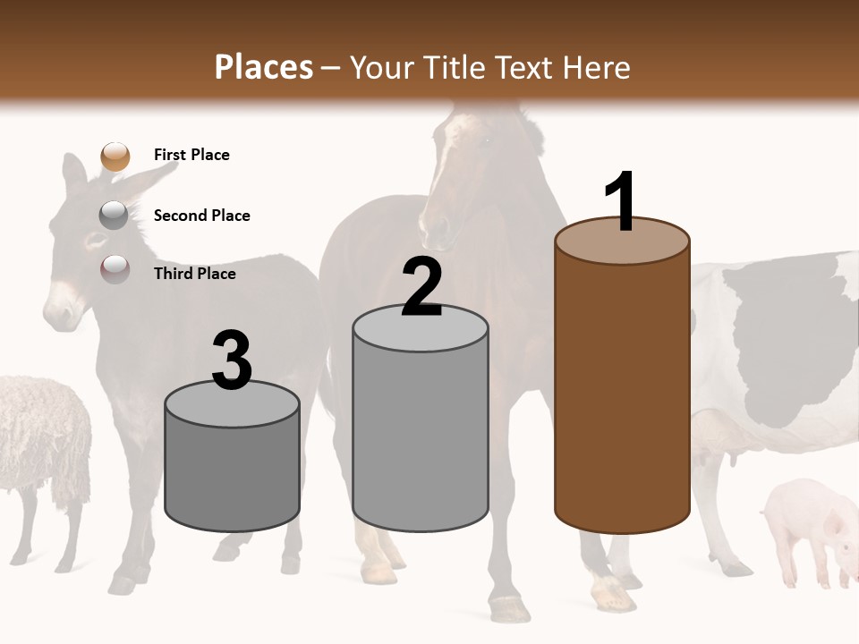 Cutout Group Canine PowerPoint Template