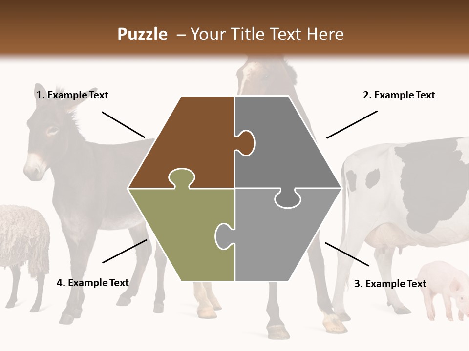 Cutout Group Canine PowerPoint Template