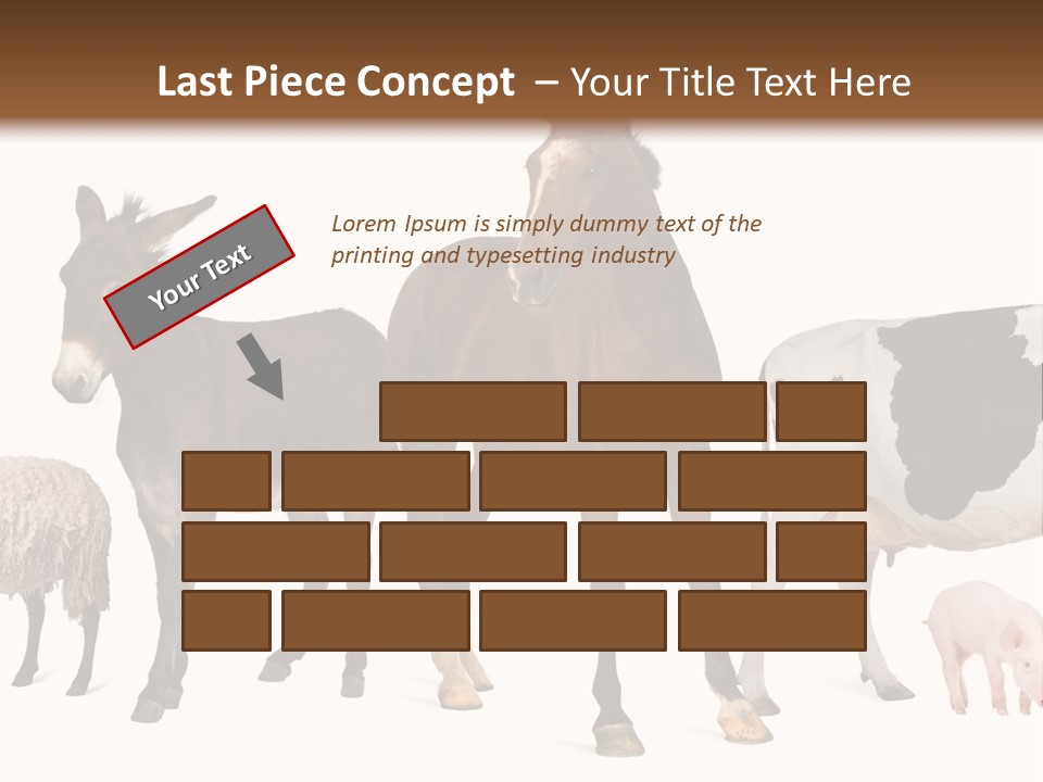 Cutout Group Canine PowerPoint Template