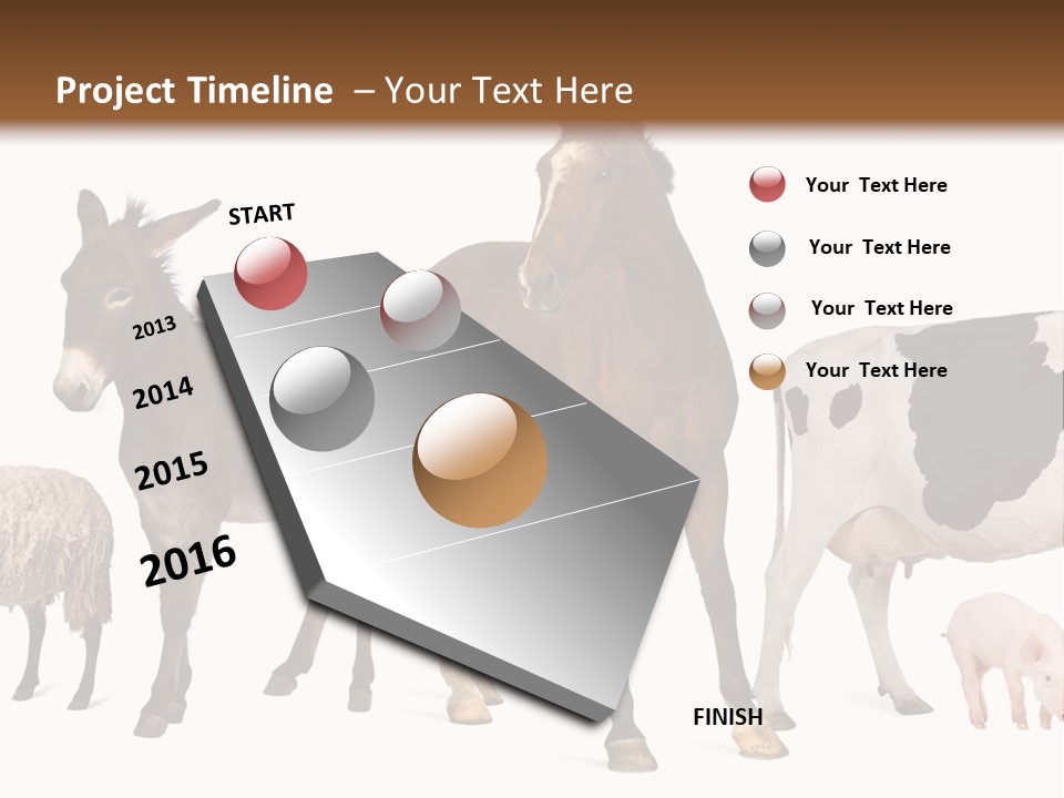 Cutout Group Canine PowerPoint Template