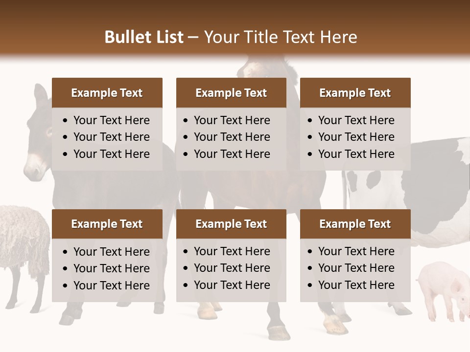 Cutout Group Canine PowerPoint Template