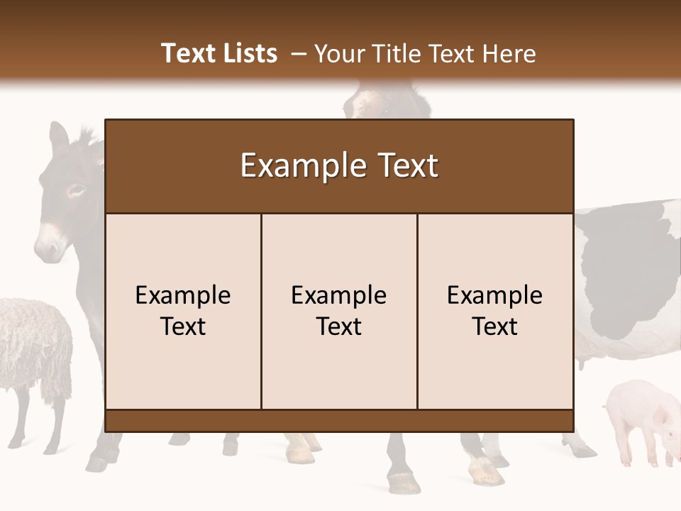 Cutout Group Canine PowerPoint Template