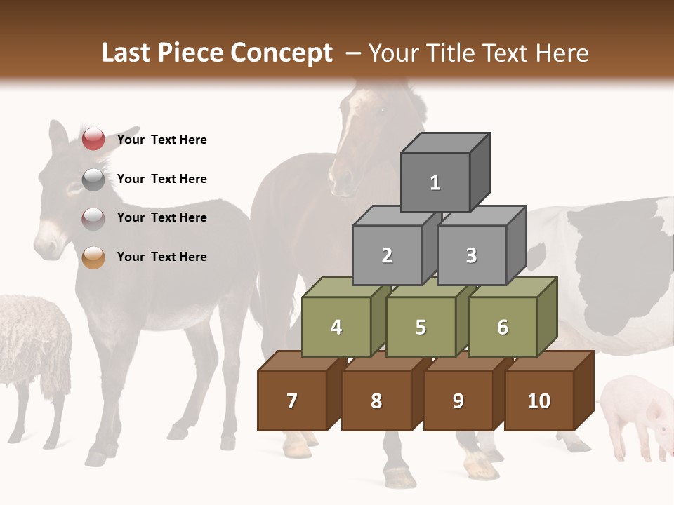 Cutout Group Canine PowerPoint Template