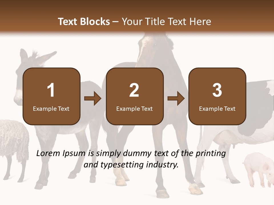 Cutout Group Canine PowerPoint Template