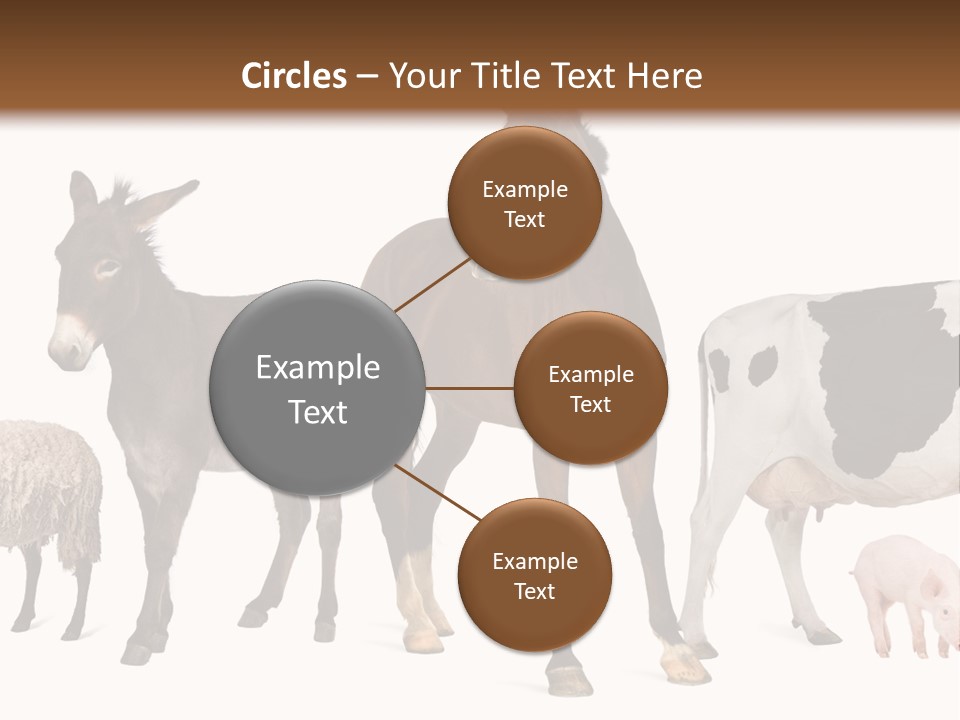 Cutout Group Canine PowerPoint Template