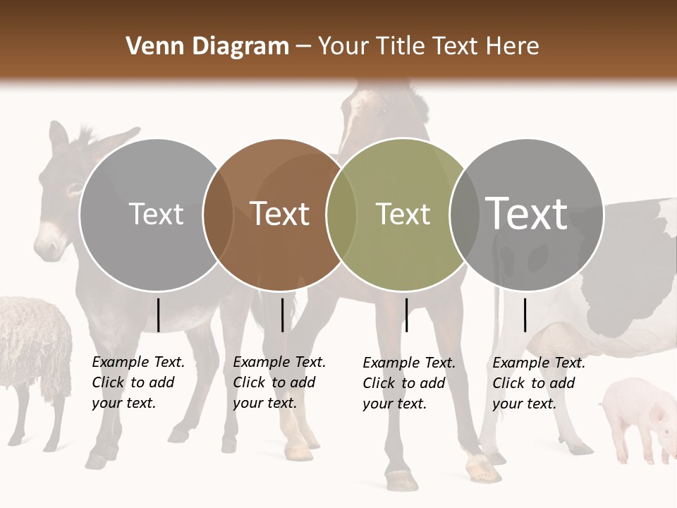 Cutout Group Canine PowerPoint Template