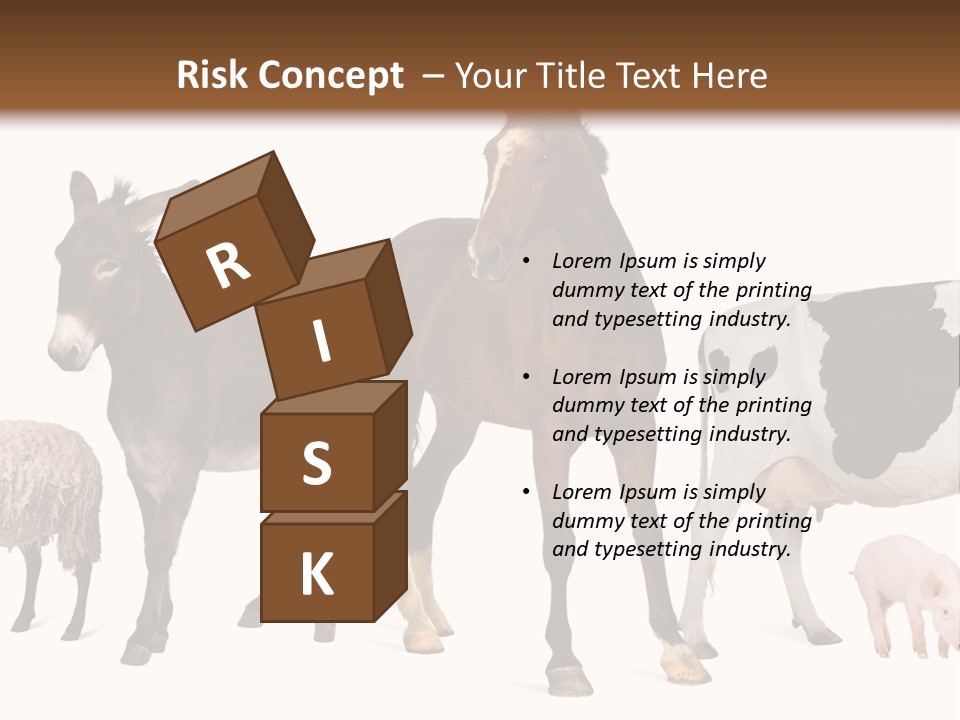 Cutout Group Canine PowerPoint Template