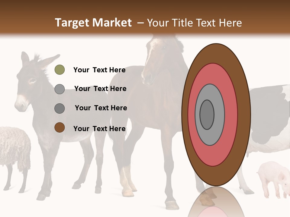 Cutout Group Canine PowerPoint Template