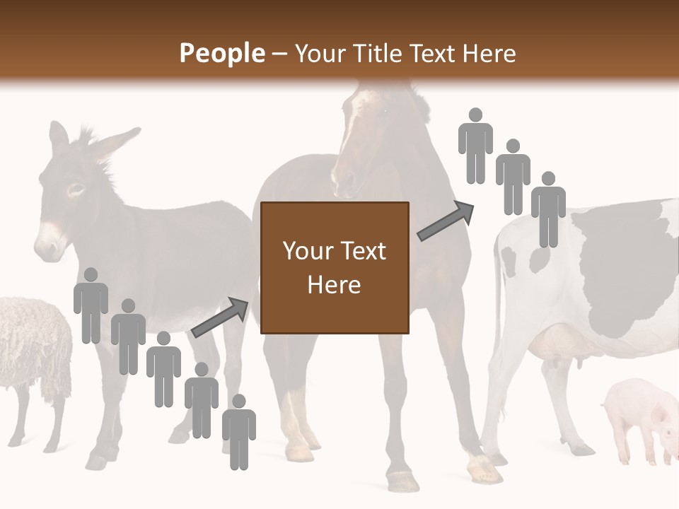 Cutout Group Canine PowerPoint Template