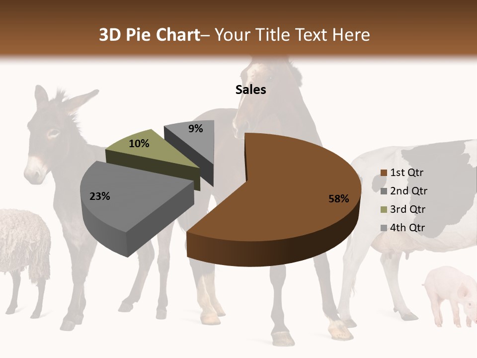 Cutout Group Canine PowerPoint Template