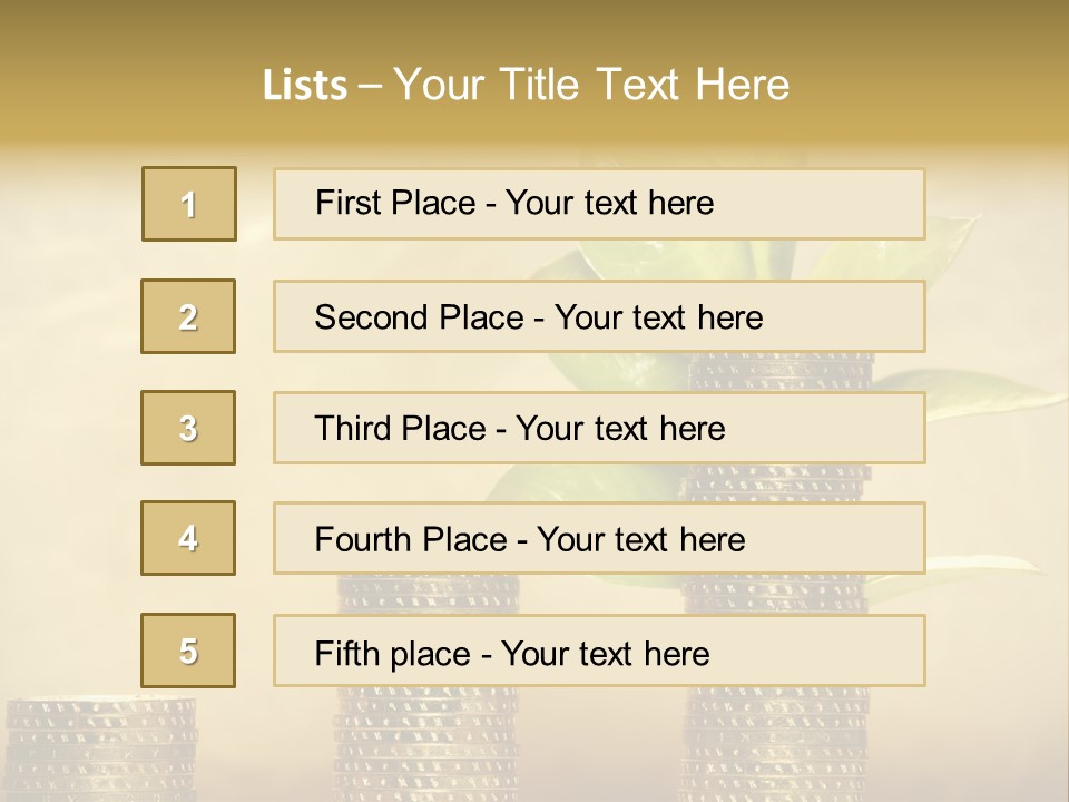 Currency Monetary Nature PowerPoint Template