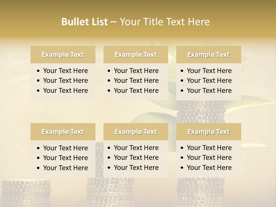 Currency Monetary Nature PowerPoint Template