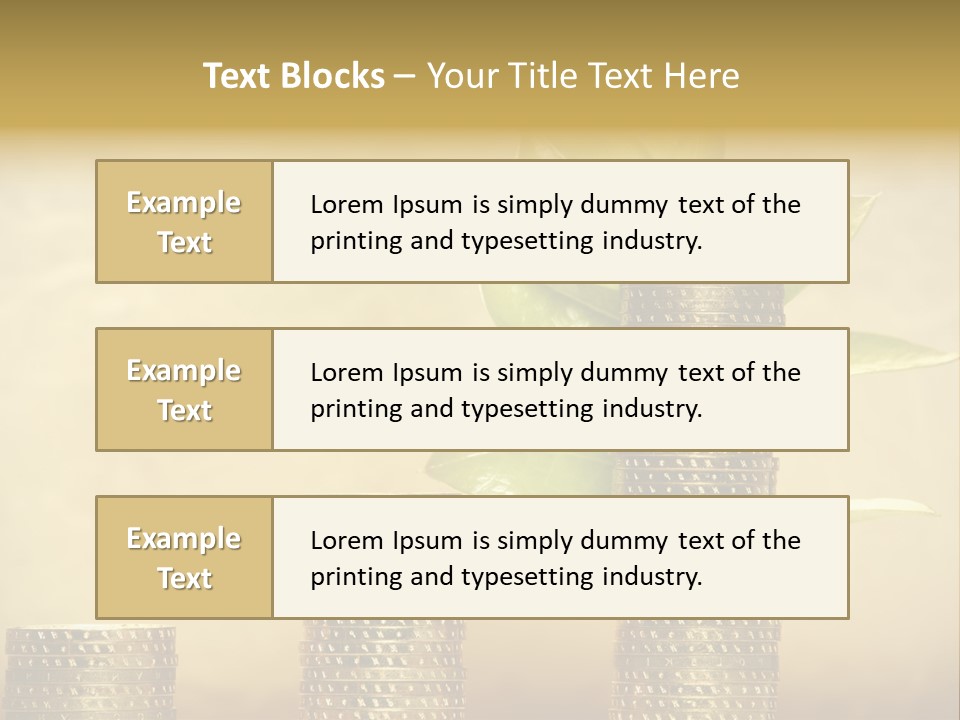Currency Monetary Nature PowerPoint Template