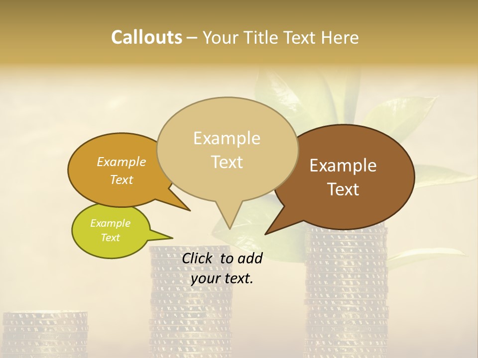 Currency Monetary Nature PowerPoint Template
