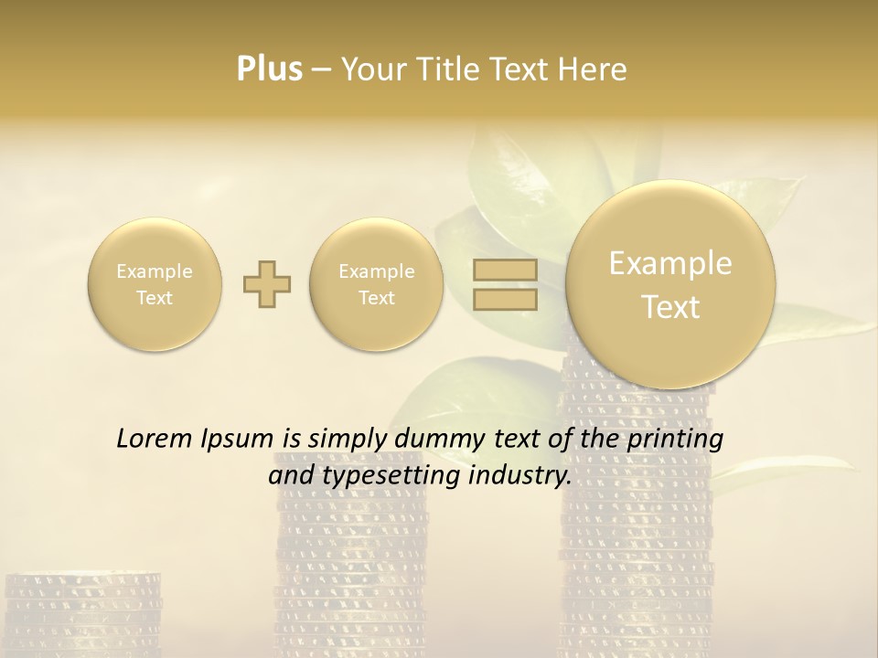 Currency Monetary Nature PowerPoint Template