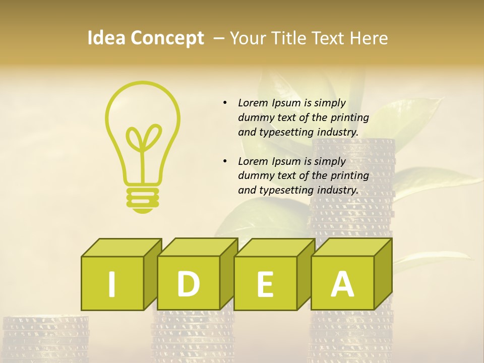 Currency Monetary Nature PowerPoint Template