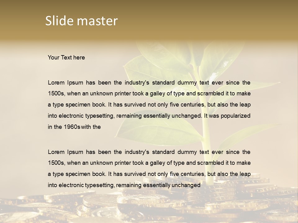 Financial Investment Savings PowerPoint Template