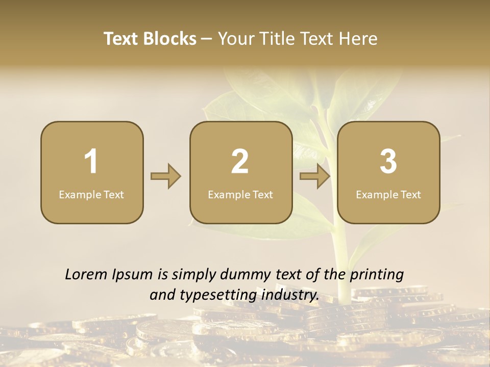 Financial Investment Savings PowerPoint Template