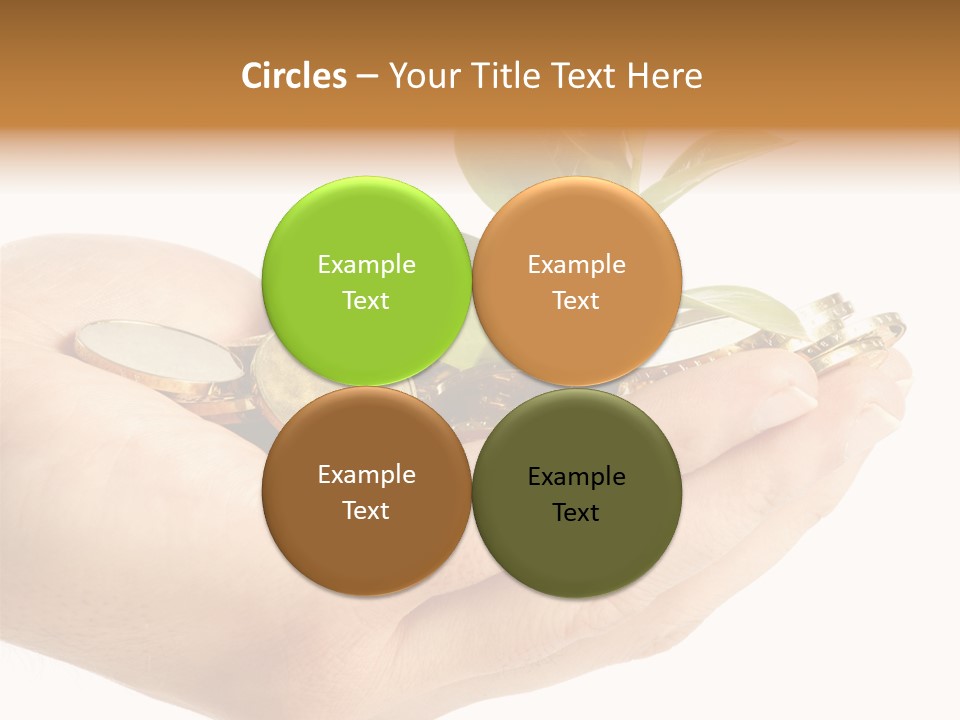 Golden Holding Monetary PowerPoint Template