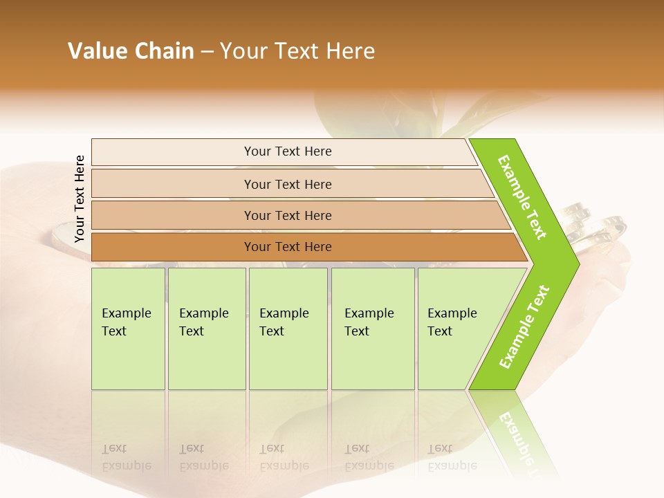 Golden Holding Monetary PowerPoint Template