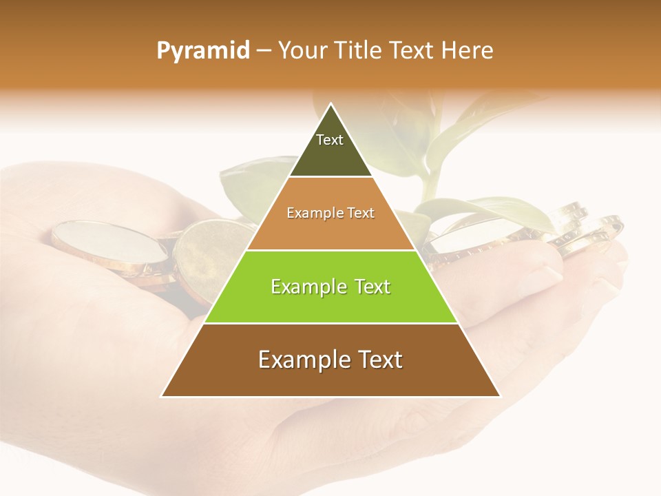 Golden Holding Monetary PowerPoint Template