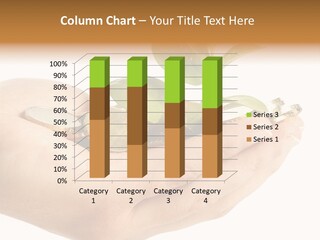 Golden Holding Monetary PowerPoint Template