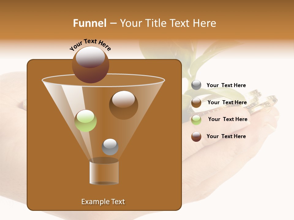 Golden Holding Monetary PowerPoint Template