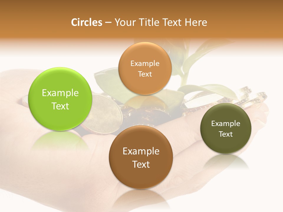 Golden Holding Monetary PowerPoint Template
