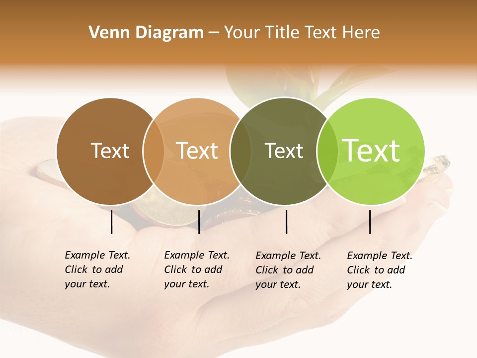 Golden Holding Monetary PowerPoint Template