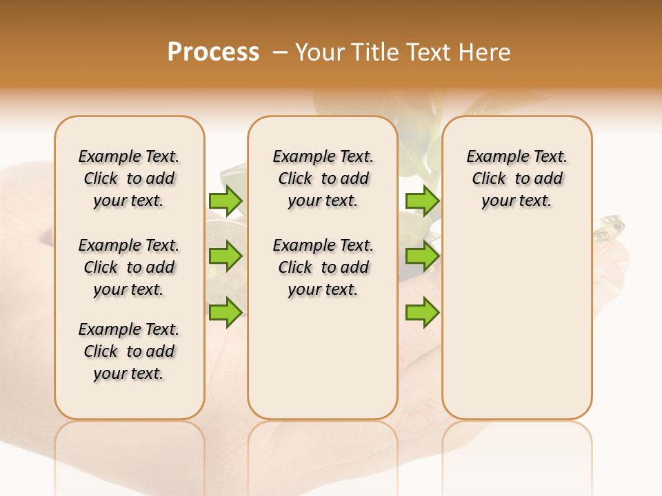 Golden Holding Monetary PowerPoint Template