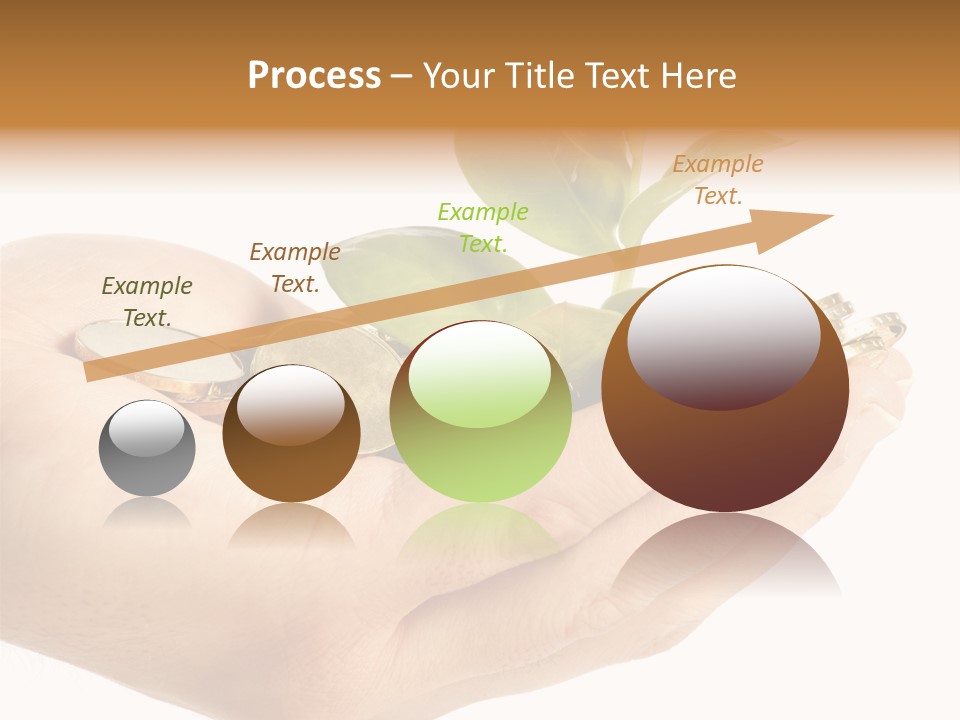 Golden Holding Monetary PowerPoint Template