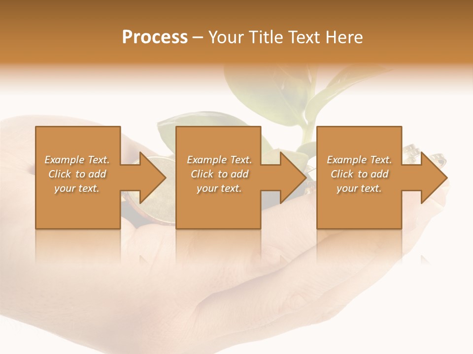 Golden Holding Monetary PowerPoint Template