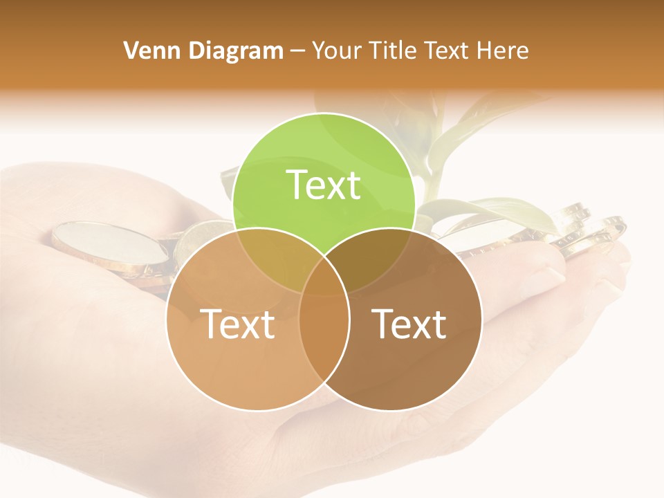 Golden Holding Monetary PowerPoint Template