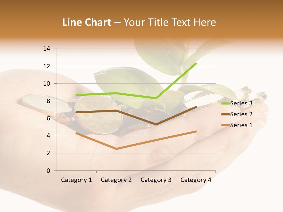 Golden Holding Monetary PowerPoint Template