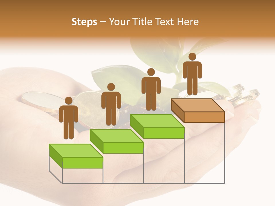 Golden Holding Monetary PowerPoint Template