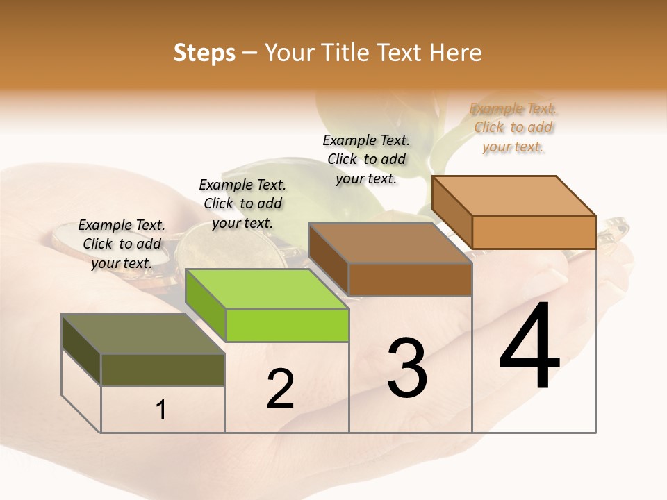 Golden Holding Monetary PowerPoint Template