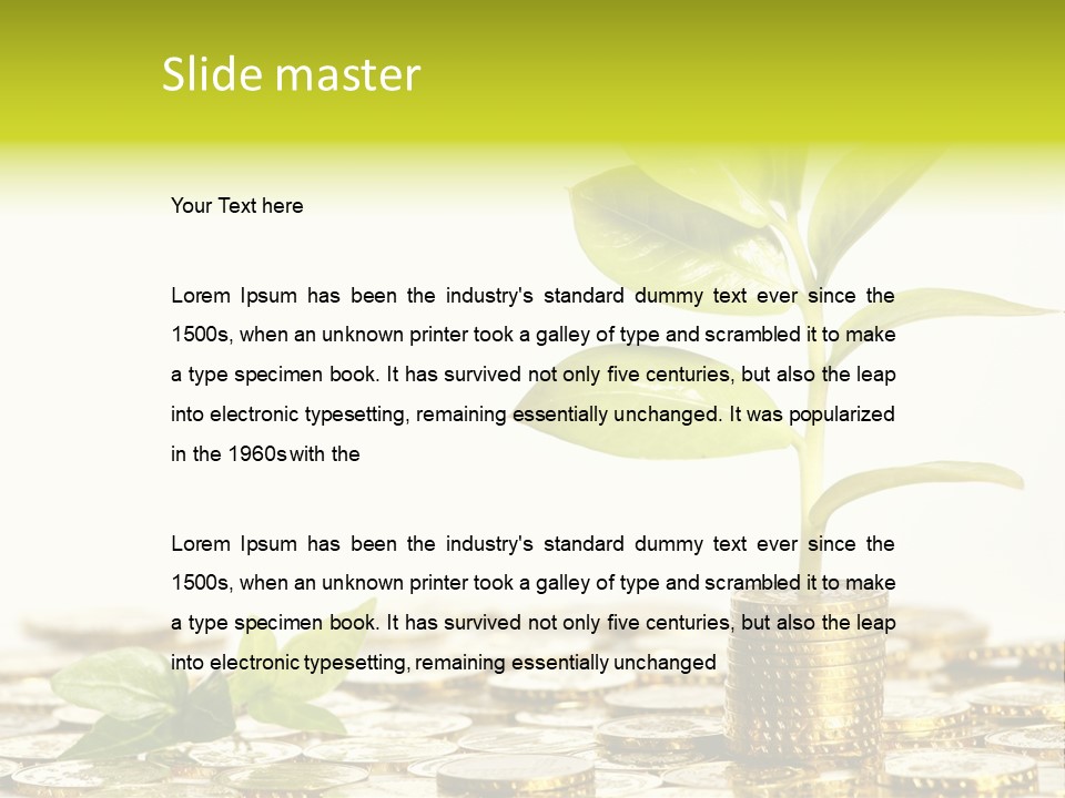 Financial Rich Golden PowerPoint Template