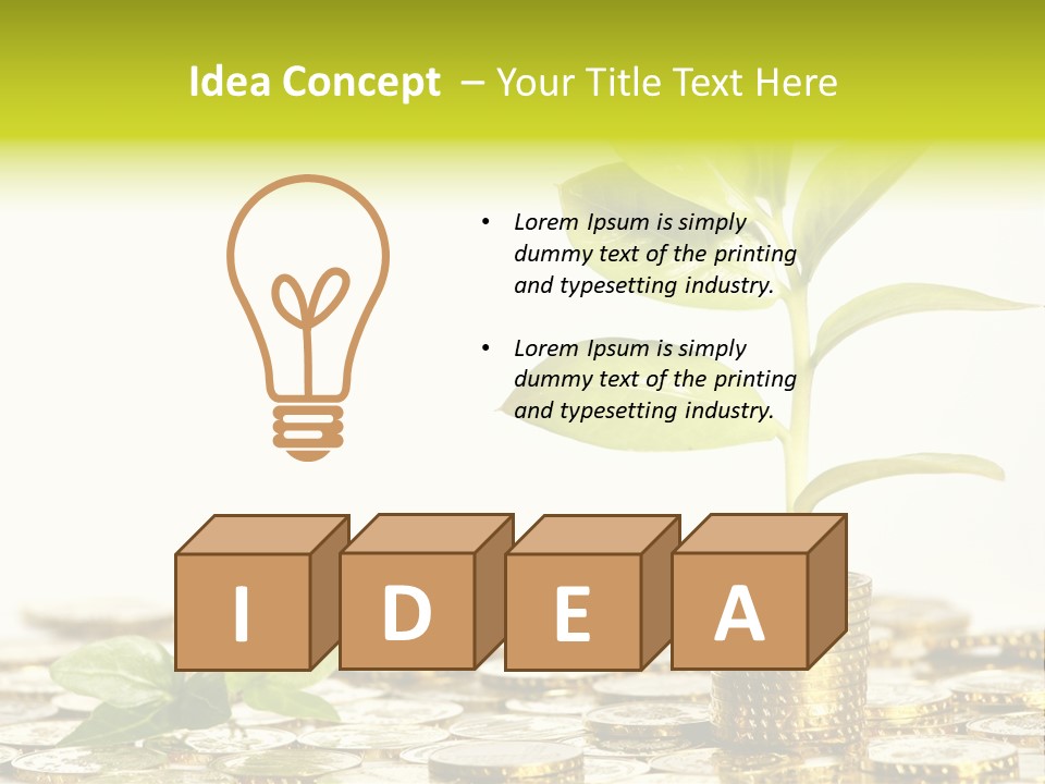 Financial Rich Golden PowerPoint Template