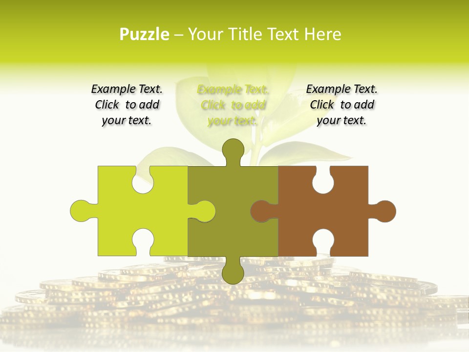 Home Metal Gold PowerPoint Template