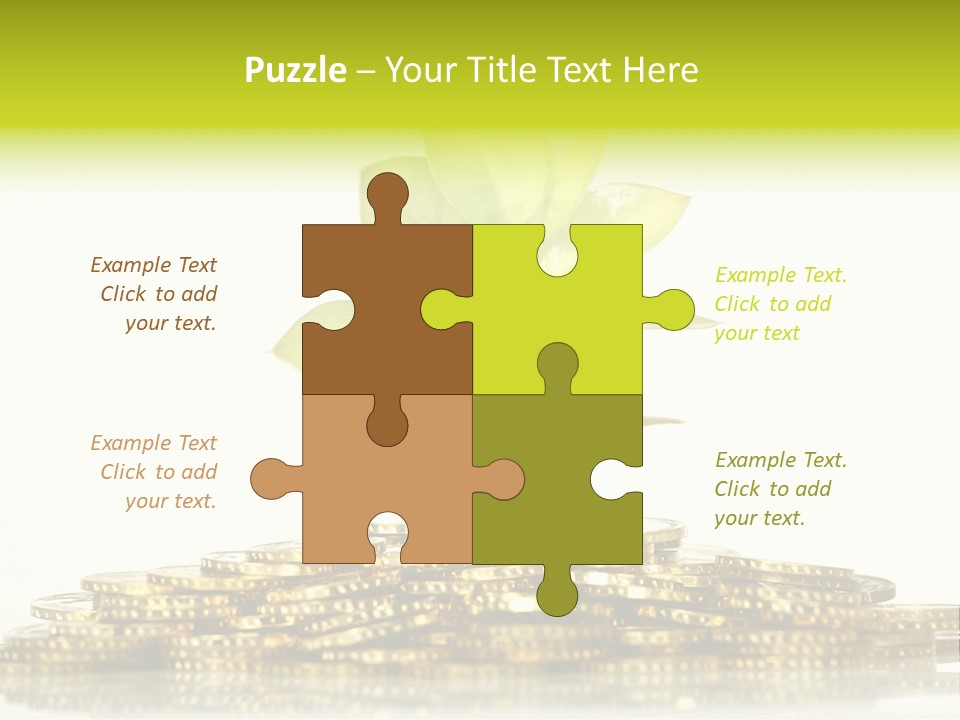 Home Metal Gold PowerPoint Template