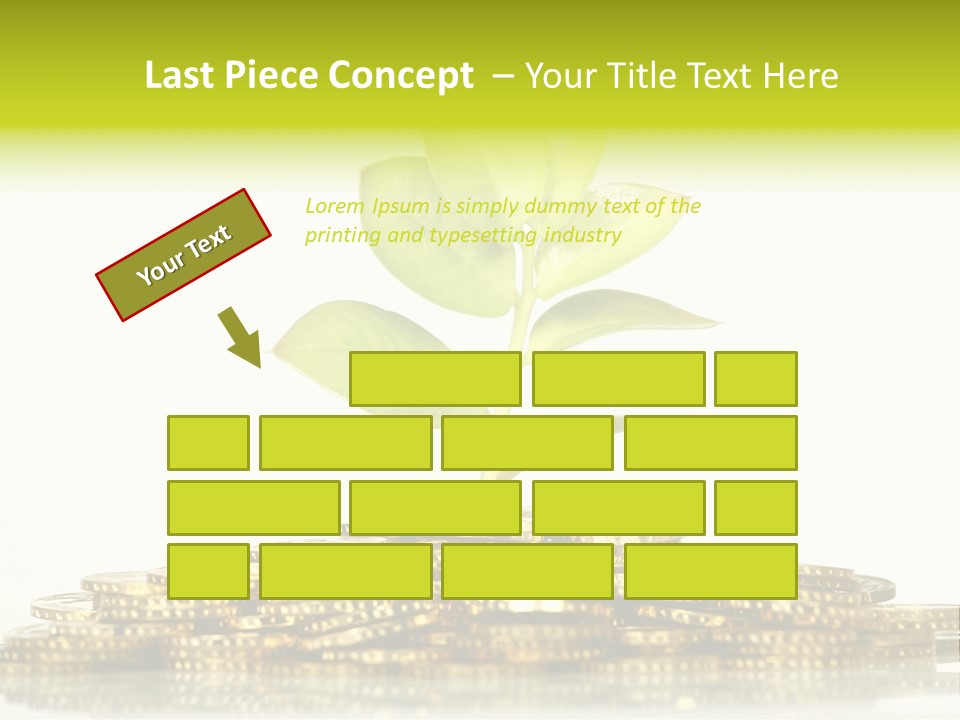Home Metal Gold PowerPoint Template