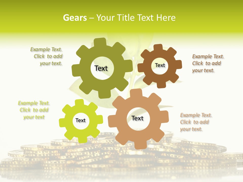 Home Metal Gold PowerPoint Template