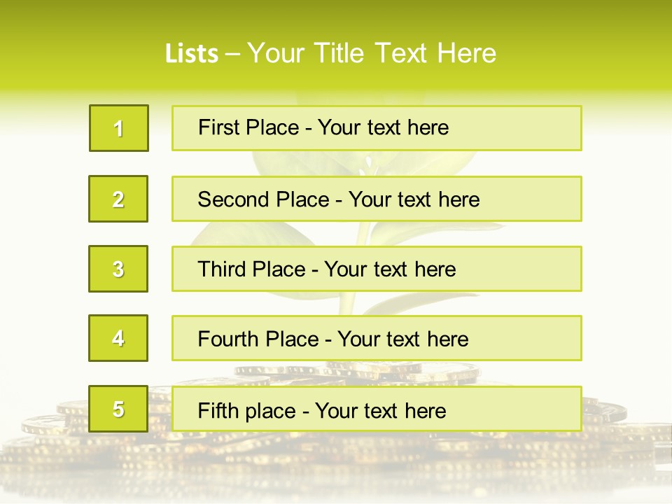 Home Metal Gold PowerPoint Template